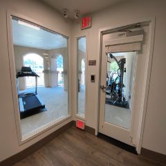 Keyless Entry Open-Air Fitness Room